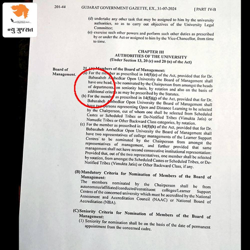 ન્યૂ ગુજરાત એક્સપોઝ: કચ્છ યુનિવર્સિટીની ગેરકાયદે ભરતી પ્રક્રિયા સ્ટેચ્યુટની કલમ 21 અને 8 ના વિરૂદ્ધ છે, જે પૂરી રીતે ગેરકાયદે અને અવૈધ માનવામાં આવે છે!