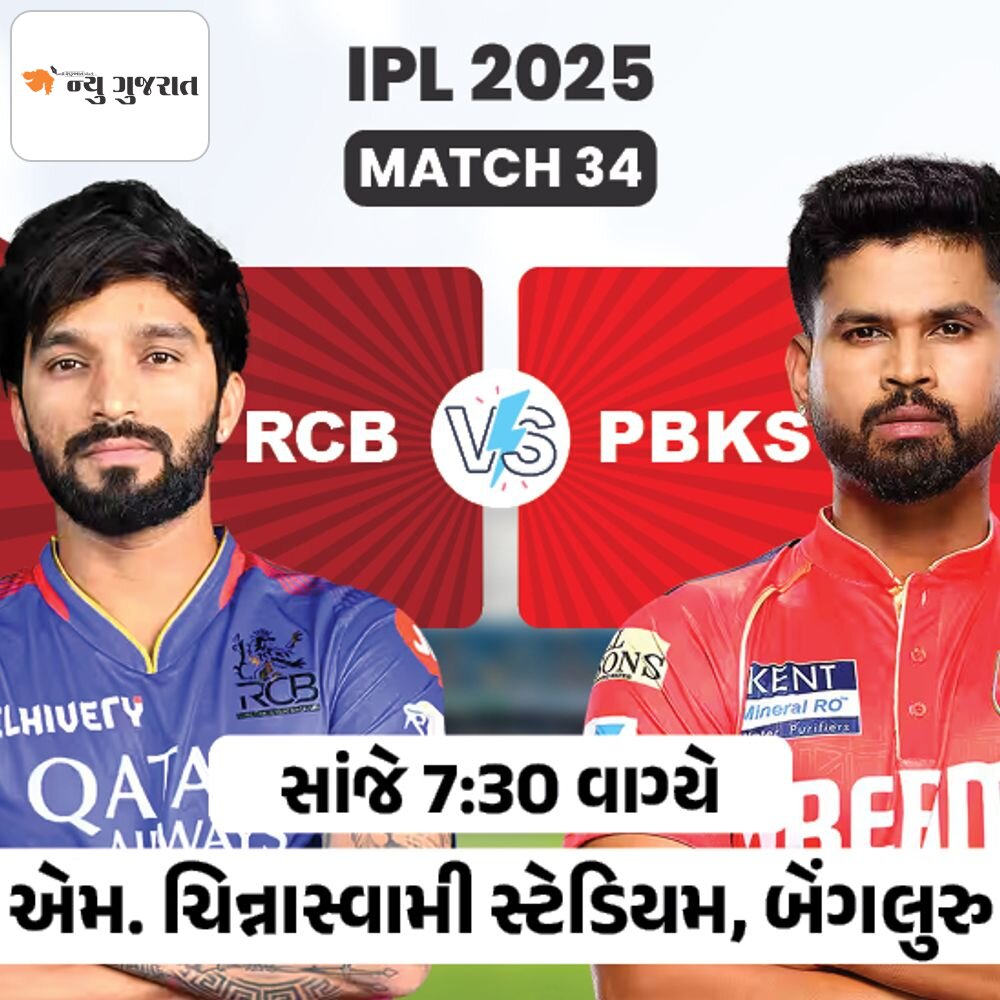 આજે RCB Vs PBKS વચ્ચે મેચ:પંજાબને બેંગલુરુમાં 8 વર્ષથી જીતની રાહ, હેડ ટુ હેડમાં એક મેચનો તફાવત