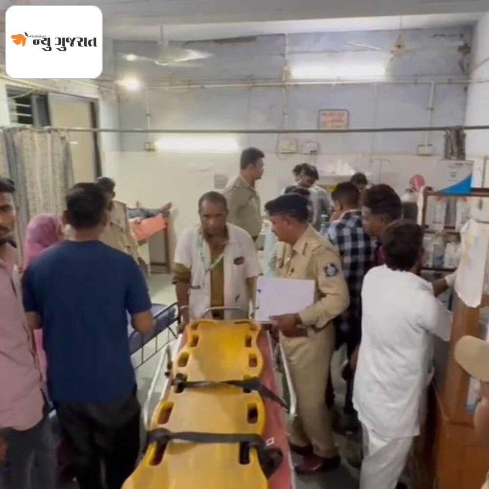 નિવૃત્ત PSI અને તેના પુત્રનું જૂની અદાવતમાં 5 રાઉન્ડ ફાયરિંગ:ભિલોડામાં વરઘોડામાંથી પરત ફરતાં 9 વર્ષની બાળકી સહિત 3 ઘાયલ; હોસ્પિટલમાં સારવાર હેઠળ, ગુનો દાખલ