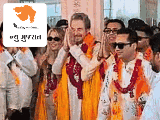 મસ્કના પિતા કુર્તા-પાયજામામાં અયોધ્યા પહોંચ્યા:હાથ જોડીને નમસ્કાર કર્યું; રામલલ્લા-હનુમાનગઢીના દર્શન કરશે